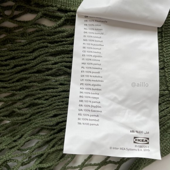 IKEA KUNGSFORS Mesh bag, green - Picture 10 of 15